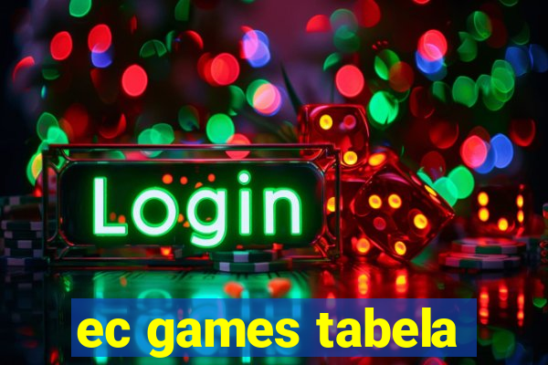 ec games tabela